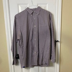 Men’s Cremieux Burgundy Button Up Long Sleeve